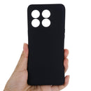 For OnePlus 10T 5G / ACE Pro Pure Color Liquid Silicone Shockproof Phone Case(Black)