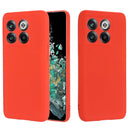 For OnePlus 10T 5G / ACE Pro Pure Color Liquid Silicone Shockproof Phone Case(Red)