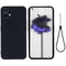 For Nothing Phone 1 Pure Color Liquid Silicone Shockproof Phone Case(Black)