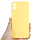 For Nothing Phone 1 Pure Color Liquid Silicone Shockproof Phone Case(Yellow)