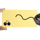 For Nothing Phone 1 Pure Color Liquid Silicone Shockproof Phone Case(Yellow)