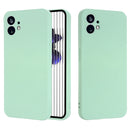 For Nothing Phone 1 Pure Color Liquid Silicone Shockproof Phone Case(Green)