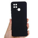 For Xiaomi Poco C40 / Redmi 10 Power / Redmi 10 India Pure Color Liquid Silicone Shockproof Phone Case(Black)