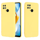 For Xiaomi Poco C40 / Redmi 10 Power / Redmi 10 India Pure Color Liquid Silicone Shockproof Phone Case(Yellow)