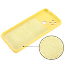 For Xiaomi Poco C40 / Redmi 10 Power / Redmi 10 India Pure Color Liquid Silicone Shockproof Phone Case(Yellow)
