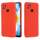 For Xiaomi Poco C40 / Redmi 10 Power / Redmi 10 India Pure Color Liquid Silicone Shockproof Phone Case(Red)
