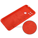 For Xiaomi Poco C40 / Redmi 10 Power / Redmi 10 India Pure Color Liquid Silicone Shockproof Phone Case(Red)