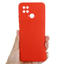 For Xiaomi Poco C40 / Redmi 10 Power / Redmi 10 India Pure Color Liquid Silicone Shockproof Phone Case(Red)