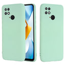 For Xiaomi Poco C40 / Redmi 10 Power / Redmi 10 India Pure Color Liquid Silicone Shockproof Phone Case(Green)