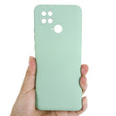 For Xiaomi Poco C40 / Redmi 10 Power / Redmi 10 India Pure Color Liquid Silicone Shockproof Phone Case(Green)