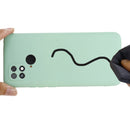 For Xiaomi Poco C40 / Redmi 10 Power / Redmi 10 India Pure Color Liquid Silicone Shockproof Phone Case(Green)