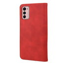 For Motorola Moto G42 Skin Feel Splicing Leather Phone Case(Red)
