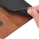 For Motorola Moto G42 Skin Feel Splicing Leather Phone Case(Brown)