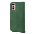 For Motorola Moto G42 Skin Feel Splicing Leather Phone Case(Green)