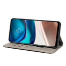 For Motorola Moto G42 Skin Feel Splicing Leather Phone Case(Grey)