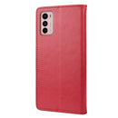 For Motorola Moto G42 Butterfly Flower Pattern Flip Leather Phone Case(Red)