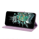 For OnePlus 10T Butterfly Flower Pattern Flip Leather Phone Case(Light Purple)
