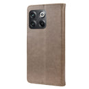 For OnePlus 10T Butterfly Flower Pattern Flip Leather Phone Case(Grey)