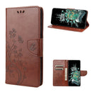For OnePlus 10T Butterfly Flower Pattern Flip Leather Phone Case(Brown)