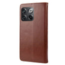 For OnePlus 10T Butterfly Flower Pattern Flip Leather Phone Case(Brown)