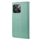 For OnePlus 10T Butterfly Flower Pattern Flip Leather Phone Case(Green)