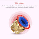 PC6-03 LAIZE 10pcs PC Male Thread Straight Pneumatic Quick Fitting Connector