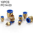 PC14-03 LAIZE 10pcs PC Male Thread Straight Pneumatic Quick Fitting Connector
