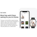 HAMTOD GT17 Max 1.85 inch Smart Watch, Support Voice Calling / Heart Rate / Blood Oxygen / NFC(Silver)