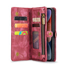 For iPhone 14 Plus CaseMe 008 Detachable Multifunctional Leather Phone Case(Red)