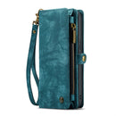 For iPhone 14 Plus CaseMe 008 Detachable Multifunctional Leather Phone Case(Blue)