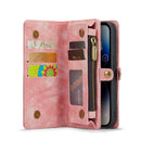 For iPhone 14 Pro CaseMe 008 Detachable Multifunctional Leather Phone Case(Pink)