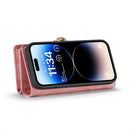 For iPhone 14 Pro CaseMe 008 Detachable Multifunctional Leather Phone Case(Pink)