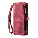 For iPhone 14 Pro Max CaseMe 008 Detachable Multifunctional Leather Phone Case(Red)