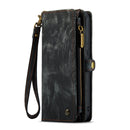 For iPhone 14 Pro Max CaseMe 008 Detachable Multifunctional Leather Phone Case(Black)