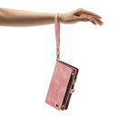 For iPhone 14 Pro Max CaseMe 008 Detachable Multifunctional Leather Phone Case(Pink)
