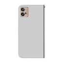 For Motorola Moto G32 Imitated Mirror Surface Flip Leather Phone Case(Silver)