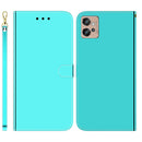 For Motorola Moto G32 Imitated Mirror Surface Flip Leather Phone Case(Mint Green)
