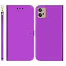 For Motorola Moto G32 Imitated Mirror Surface Flip Leather Phone Case(Purple)