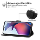 For Motorola Moto G72 Leather Phone Case(Black)