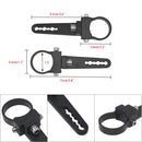 1.5 inches 1 Pair UTV Car Motocross Bumper Spotlight Tube Clip Light Bar Bracket