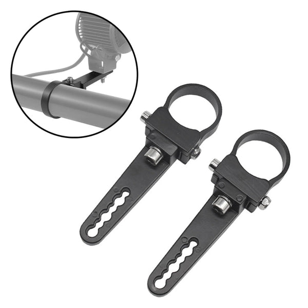 1.5 inches 1 Pair UTV Car Motocross Bumper Spotlight Tube Clip Light Bar Bracket