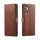 For Samsung Galaxy A13 4G/5G/A04/A04s LC.IMEEKE Calf Texture Leather Phone Case(Brown)
