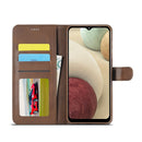 For Samsung Galaxy A13 4G/5G/A04/A04s LC.IMEEKE Calf Texture Leather Phone Case(Brown)