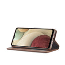 For Samsung Galaxy A13 4G/5G/A04/A04s LC.IMEEKE Calf Texture Leather Phone Case(Brown)