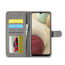 For Samsung Galaxy A13 4G/5G/A04/A04s LC.IMEEKE Calf Texture Leather Phone Case(Grey)