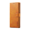 For Samsung Galaxy A13 4G/5G/A04/A04s LC.IMEEKE Calf Texture Leather Phone Case(Yellow)