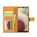 For Samsung Galaxy A13 4G/5G/A04/A04s LC.IMEEKE Calf Texture Leather Phone Case(Yellow)