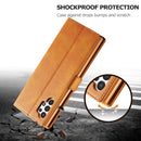 For Samsung Galaxy A13 4G/5G/A04/A04s LC.IMEEKE Calf Texture Leather Phone Case(Yellow)