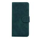 For Motorola Moto G32 Skin Feel Pure Color Flip Leather Phone Case(Green)