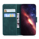 For Motorola Moto G32 Skin Feel Pure Color Flip Leather Phone Case(Green)